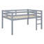 Lit mezzanine en bois avec échelle-1158495975