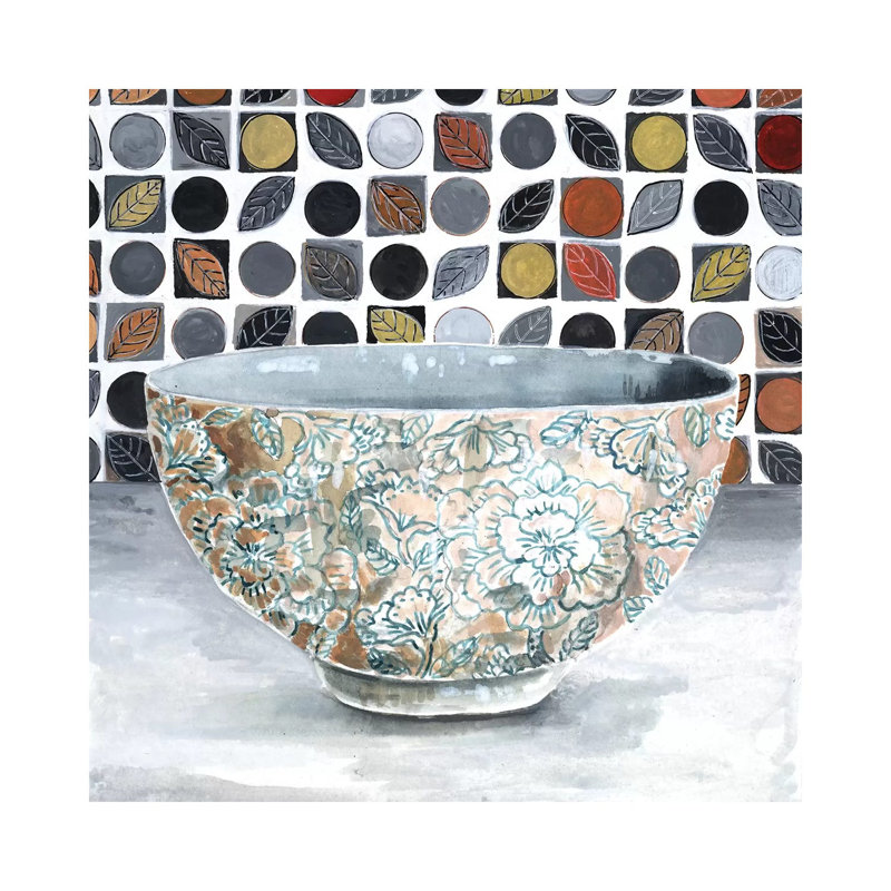 Rice Bowl 1 Piece Painting on Canvas, 66.04 cm H x 66.04 cm W x 1.91 cm D, Wrapped Canvas