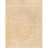 One-of-a-Kind 9'8" X 12'8" 2010s Wool Area Rug in Beige