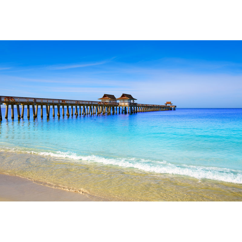 Beach In Florida - Wrapped Canvas Print, 30cm H x 46cm W x 3.8cm D