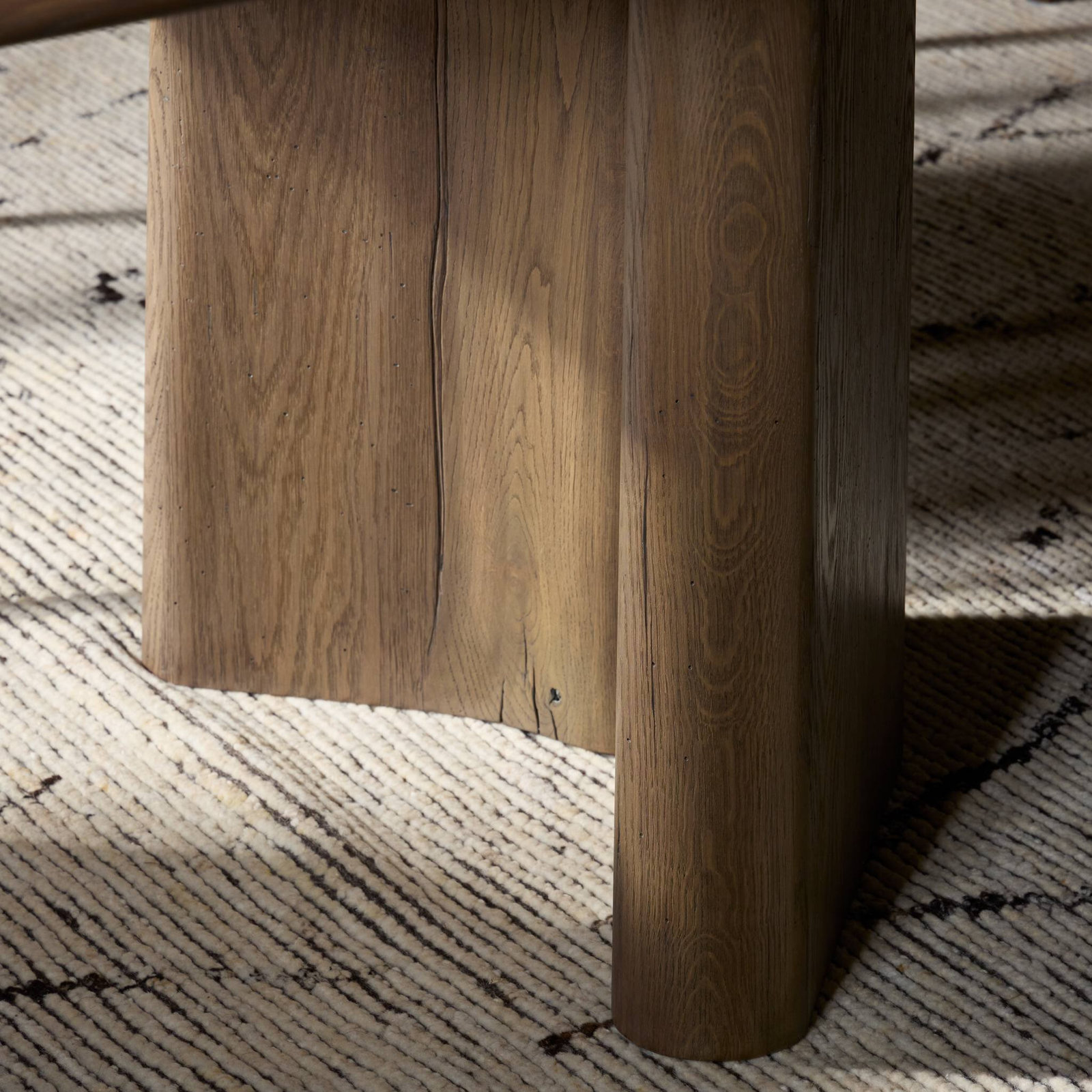Imari 118'' Dining Table, Gray Reclaimed French Oak