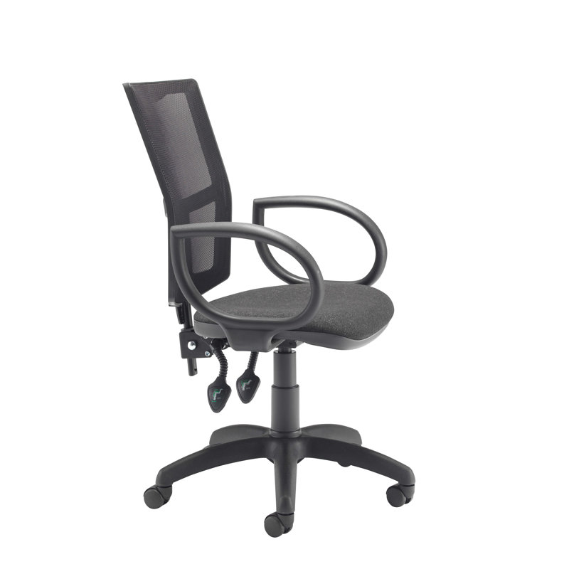 Office Chair, Fixed, Grey