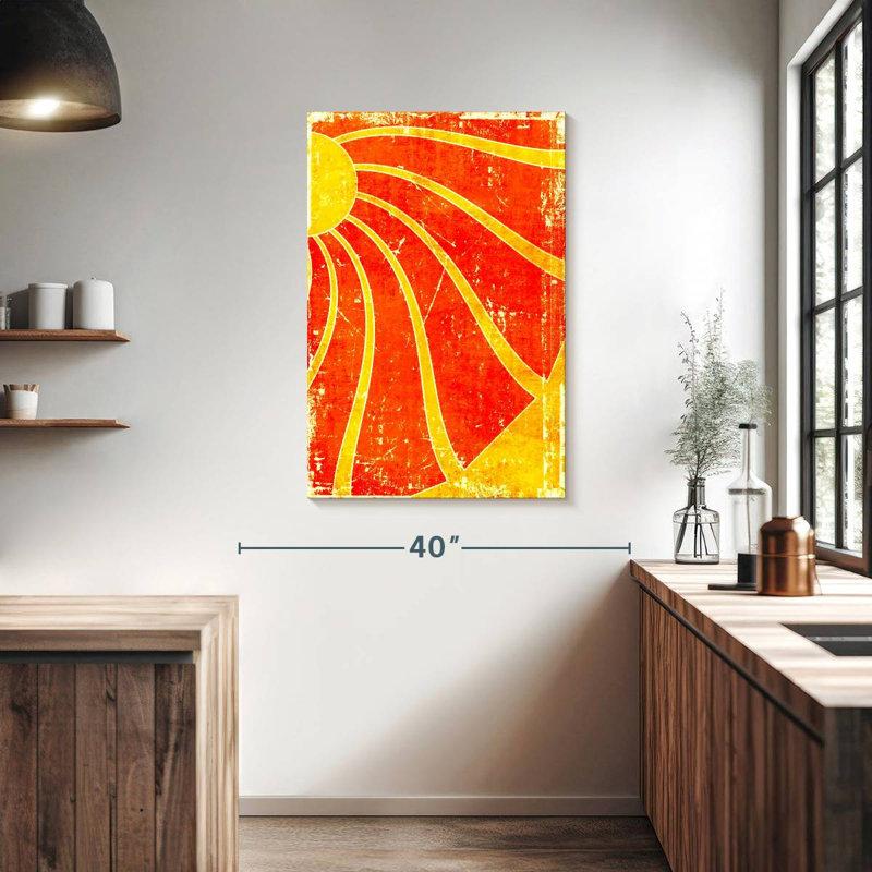 Kerner Grunge Sun Rays, 39" H x 26" W