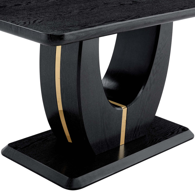 Table de salle à manger Modern, Noir