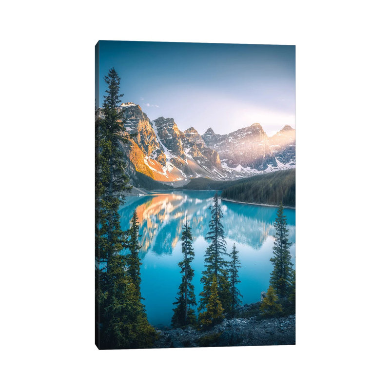 Moraine Lake - Banff - Canada by Cuma Çevik - Wrapped Canvas Print, 20.32 cm H x 30.48 cm W