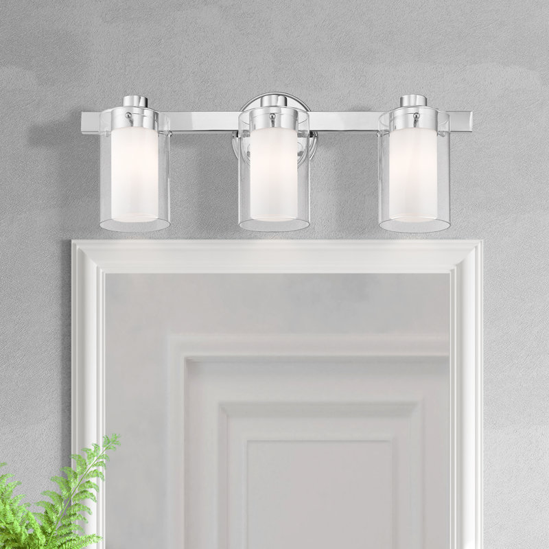 Éclairage de salle de bain à intensité variable 3 lumières Armantas, Chrome poli