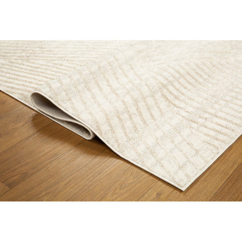 Tanja Collection Modern Geometric Area Rug, Rectangle 5'3" x 7'8"