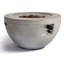 Ahtziry Round Polyresin Propane Smokeless Fire Pit
