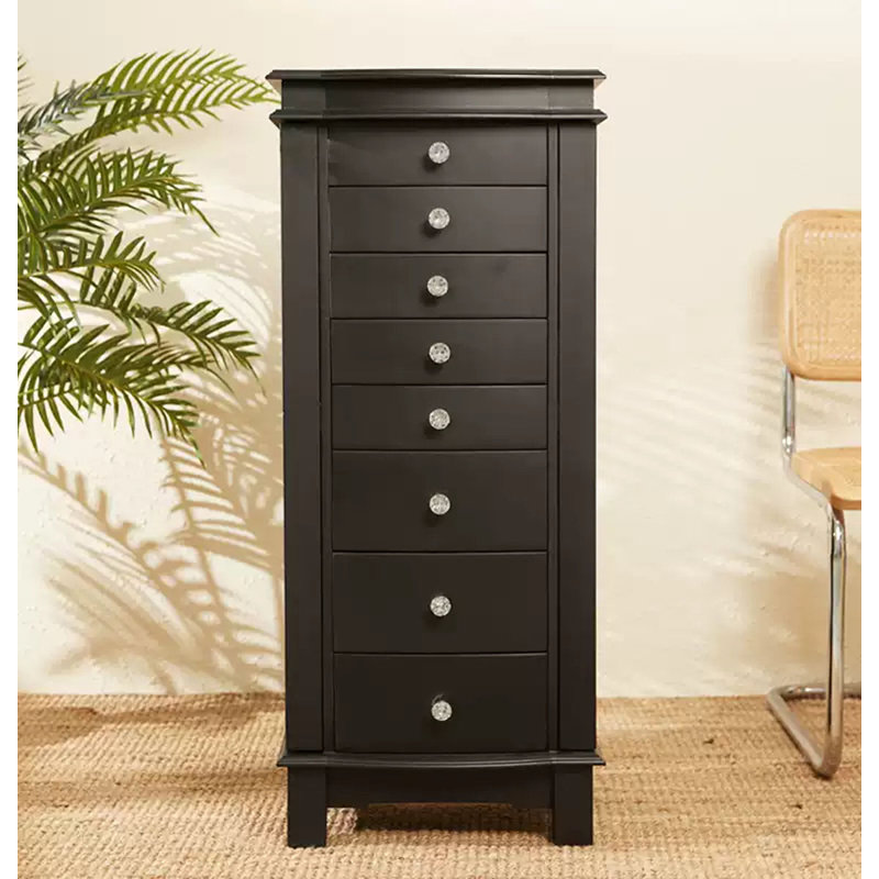Armoire à bijoux moderne en pruche multifonctionnelle