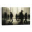 Promenade en ville fantomatique - Illustration murale abstraite contemporaine minimaliste représentant une architecture urbaine-459734787