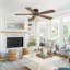Ventilateur de plafond encastré à moteur à courant continu de 6 pales en bois massif avec télécommande 54 pouces Milan-1235038689-1235038692-1235038702