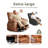37.4" Oversized Manual Recliner with Heat and Massage, 360 Swivel Rocking Chair 26.7" Seat with Cup Holder-1099478774
