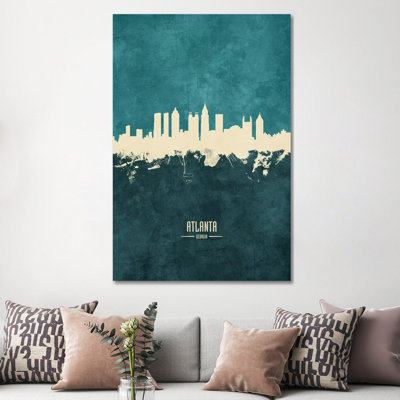 " Atlanta Georgia Skyline " by Michael Tompsett Painting Print