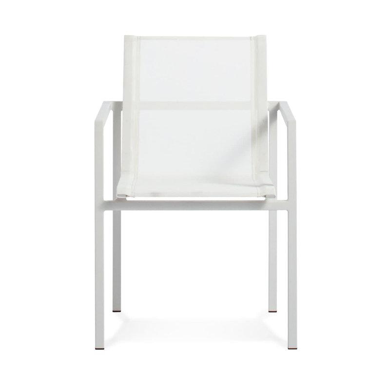 Skiff Outdoor Dining Armchair, White