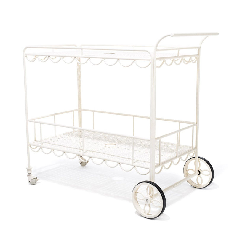 Al Fresco Bar Cart, Antique White