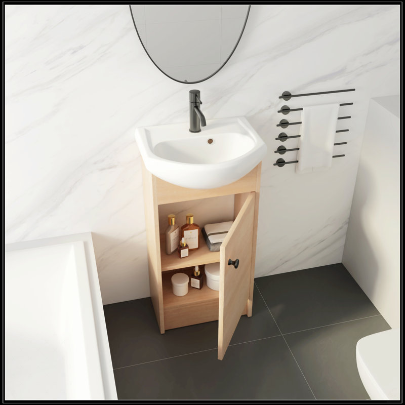 Meuble-lavabo autoportant de 18 po