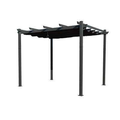 Pergola en métal avec auvent