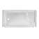 60" W x 32" D Single Threshold Shower Base with Seat
