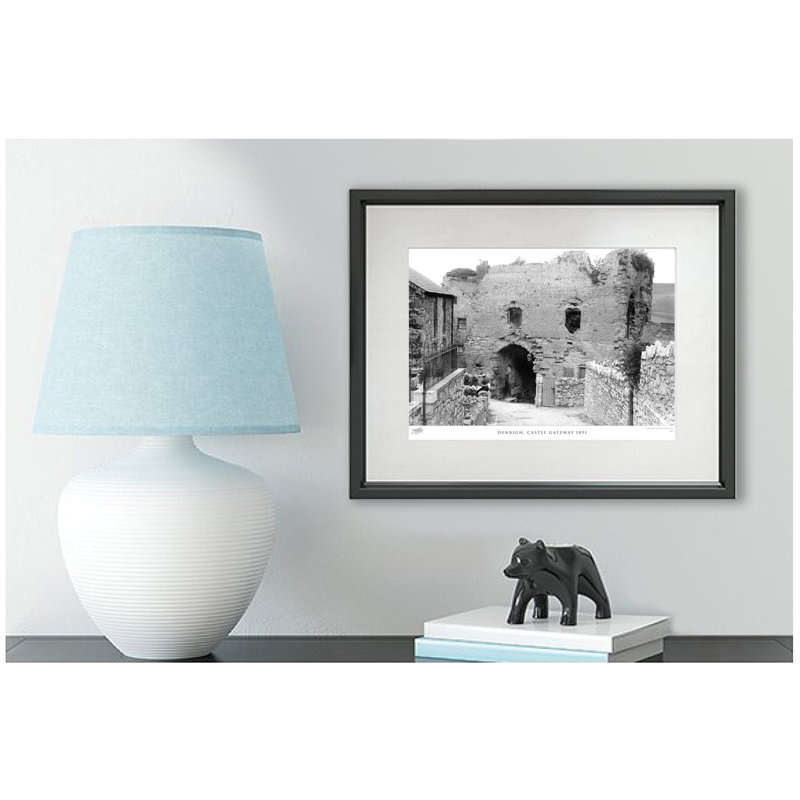 Denbigh, Castle Gateway 1891 by Francis Frith - Single Picture Frame Print, 28cm H x 36cm W x 2.3cm D
