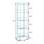 Tablette pliante en métal H 57,5 po x l 13 po Edwin-1987432766