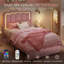 Base de lit tapissier avec rangement et tête de lit réglable en velours à DEL-833146703-833146697