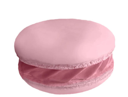 Grande statue Aaziyah Macaroon surdimensionnée, Rose