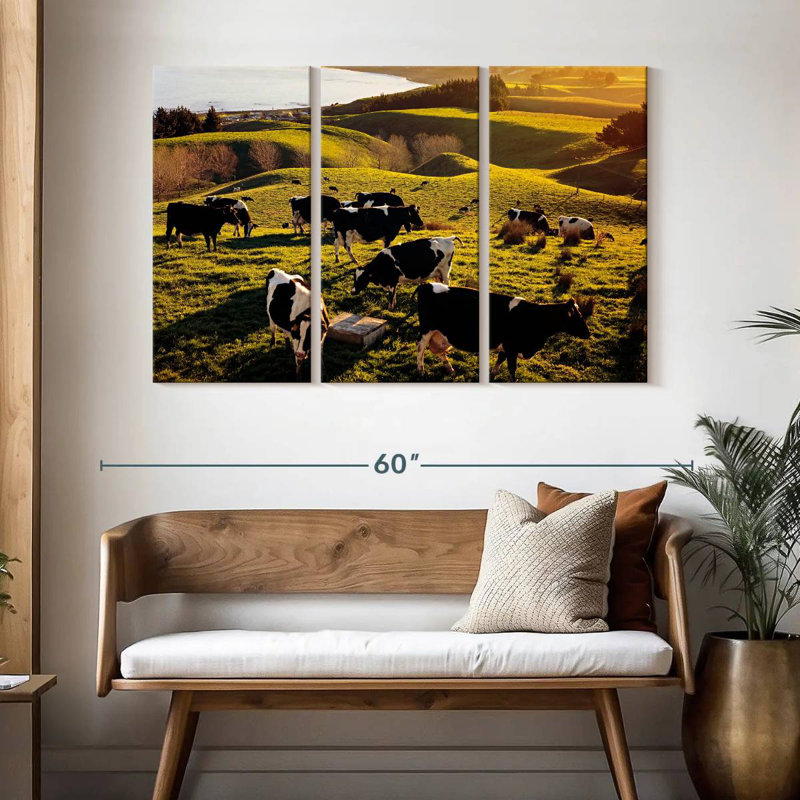 Brampt Hilltop Cows, 32" H x 50" W
