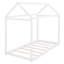 Lit simple en bois avec forme de maison-2002969744