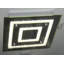 Bourne Plastic LED Semi Flush Mount