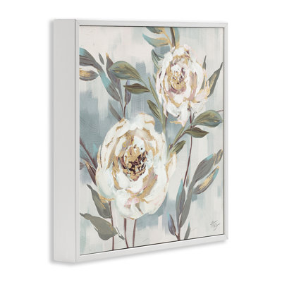 «Stupell Industries Two Country Blossoms», art de la giclée encadrée par Nina Blue