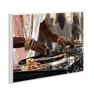 Plaque murale dorée Golden Sound, par Franklyn Gregory
