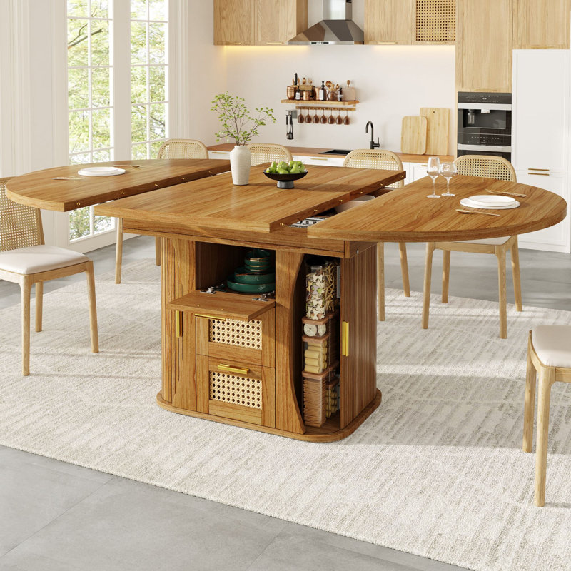 Extendable Dining Table, Brown