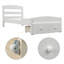 Structure de lit simple avec rangement et lattes en bois massif - blanc, aucun sommier requis-1849704055
