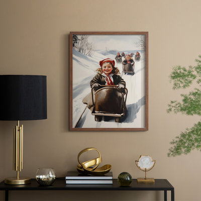 «Christmas Holiday Art», série 2, reproduction encadrée CCLI - bois massif