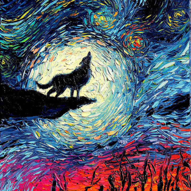 Ensembles de housses de couette DiaNoche en microfibre par Aja Ann - Wolf Moon