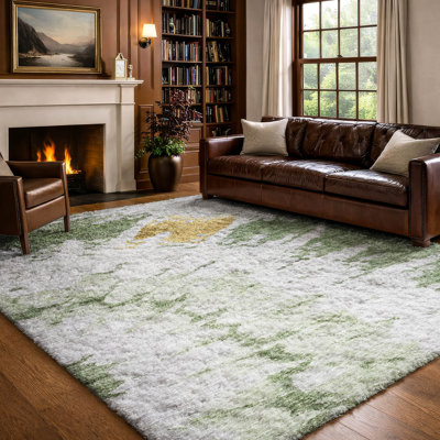 Tapis à poil long de qualité supérieure lavable à la machine ADS614