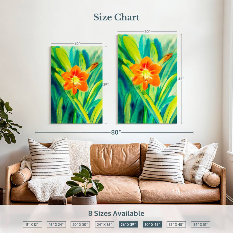 Harnek Amaryllis, 39" H x 26" W