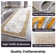 Well Woven Fairmont Huntington Retro Marble Border Ivory Glam Rug