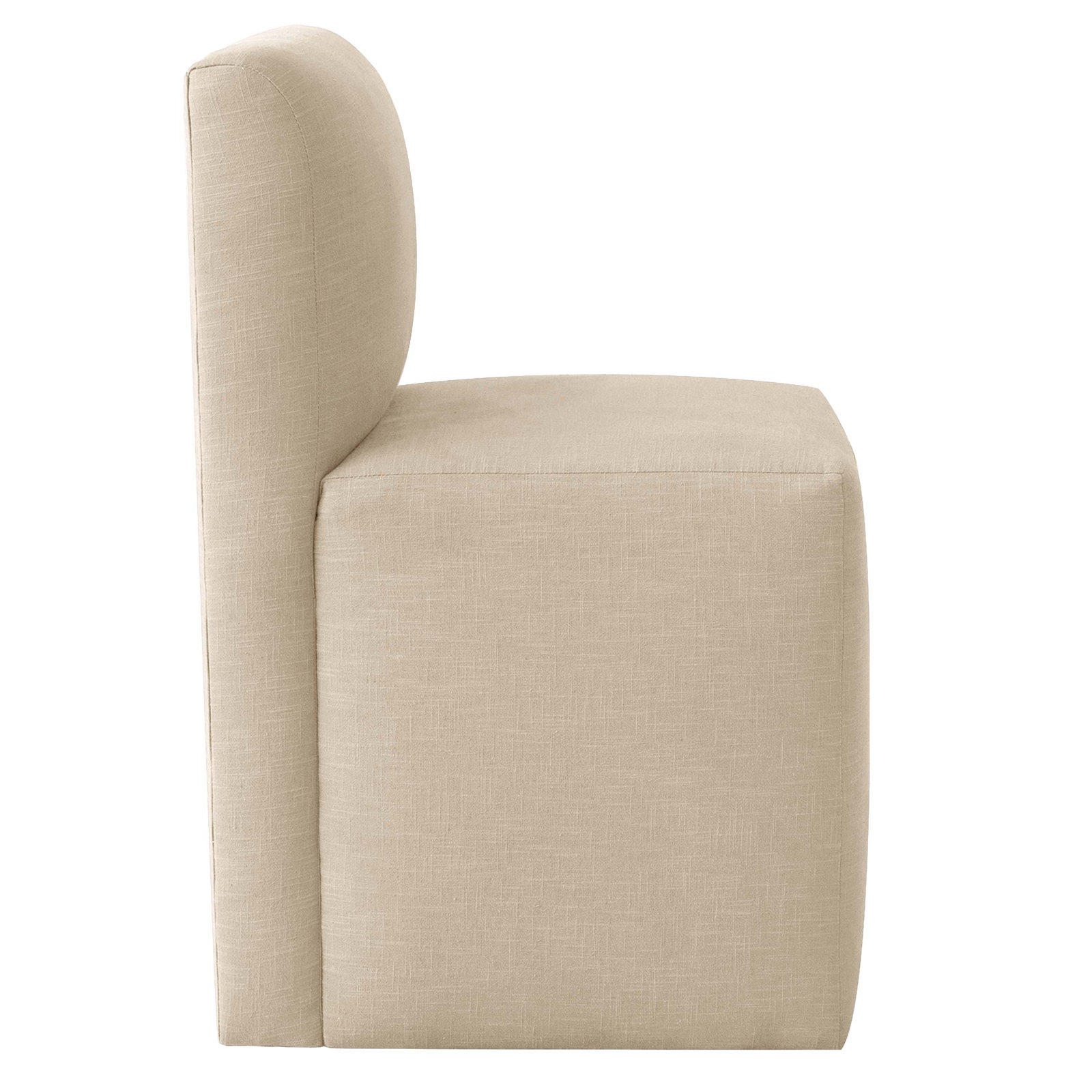 Mendy Linen Parsons Dining Chair, Classic Linen Linen