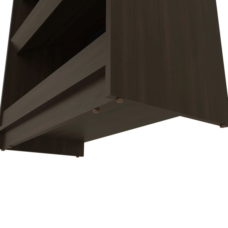 Wengue Shoe Rack With Open Storage