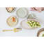Stoneware Scalloped Plate In Reactive Glaze