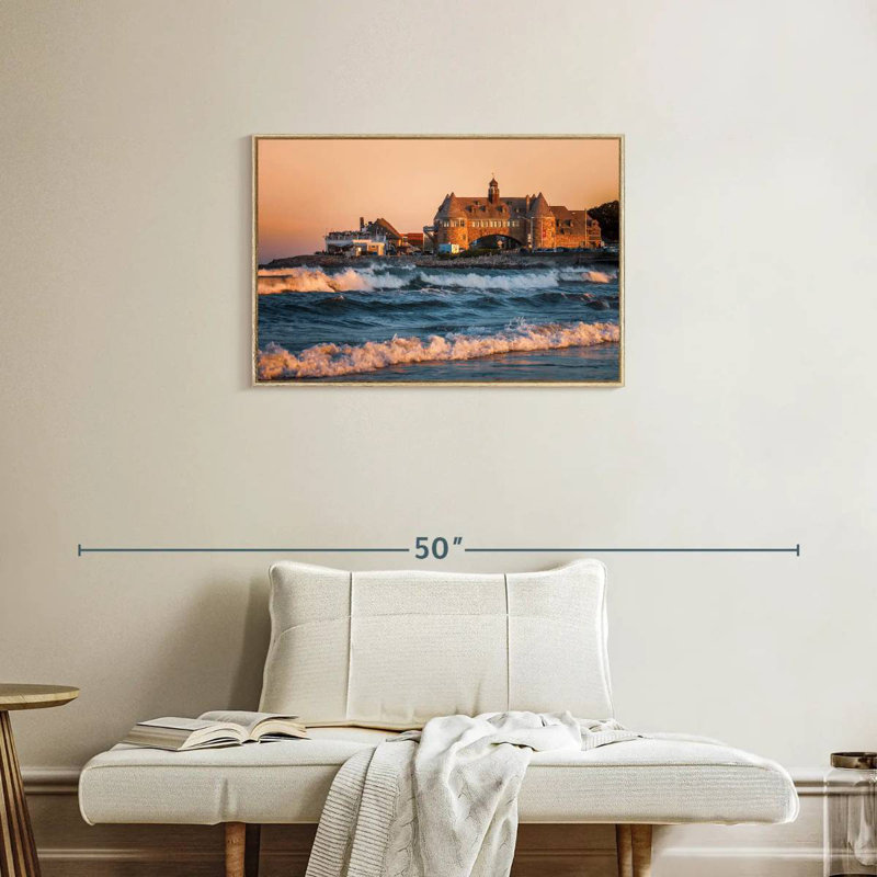 Narragansett Towers, Cadre flottant en bois naturel, 31 po x 21 po