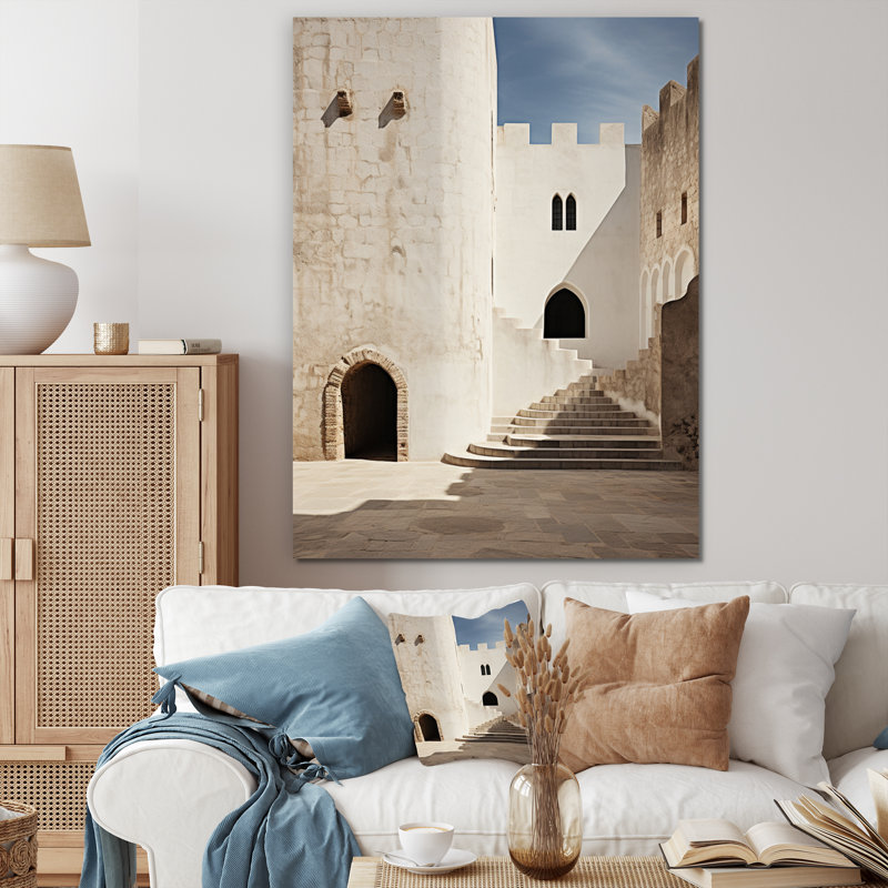 Benway Castles Minimalist Majesty V, reproduction d'art sur toile, H 20 po x l 12 po x P 1 po, Toile tendue