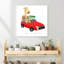 Los Angeles Animal Drive Contemporary Alligator Bird Giraffe Wall Art Print 1 Piece Wrapped Canvas Wall Art-377500213