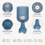 Lampe sur pied 27,76 po Blue Hollow