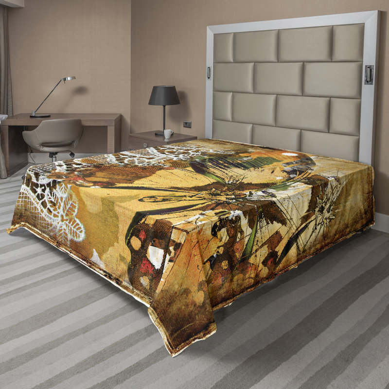 Microfiber No Pattern And Not Solid Color Flat Sheet, Full Flat Sheet