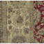 Tapis brun et rouge de haute qualité noué à la main