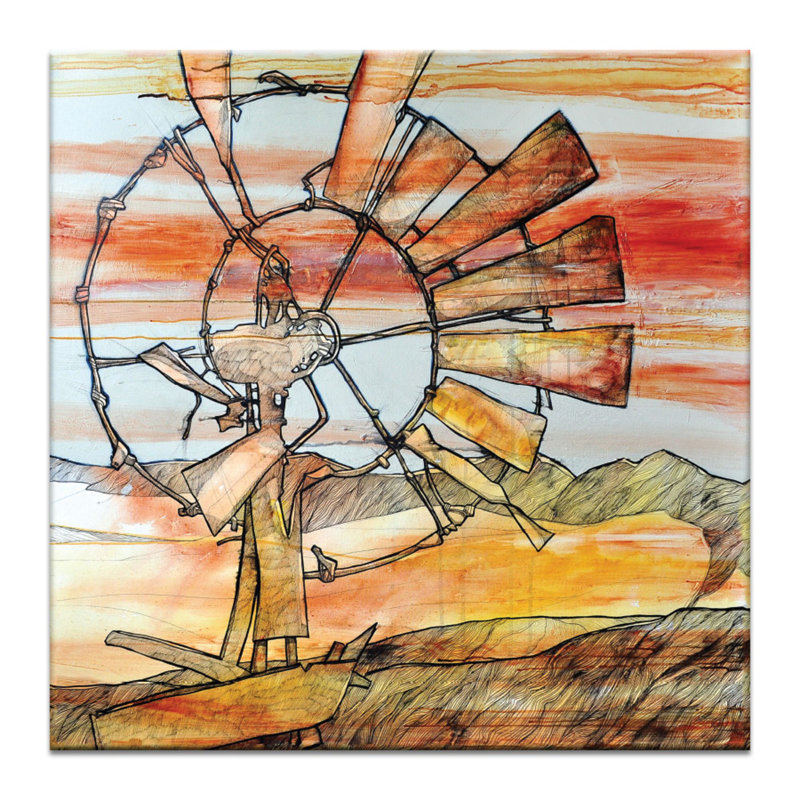 Time Machine by Olena Kosenko - Wrapped Canvas Print, 41 cm H x 41 cm W