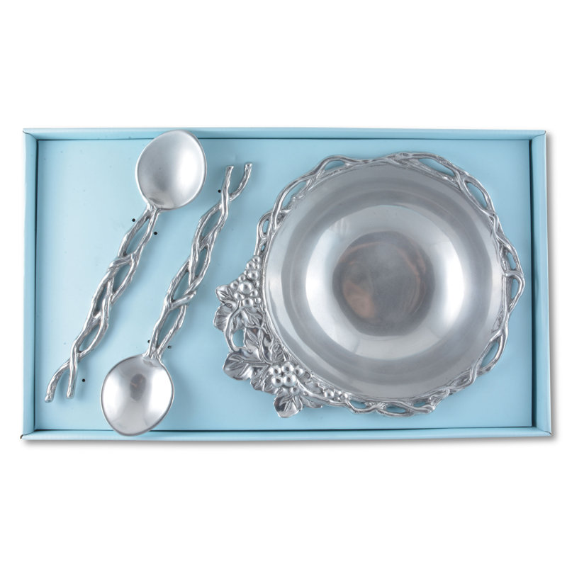 Grape Open Vine Salad Bowl Set