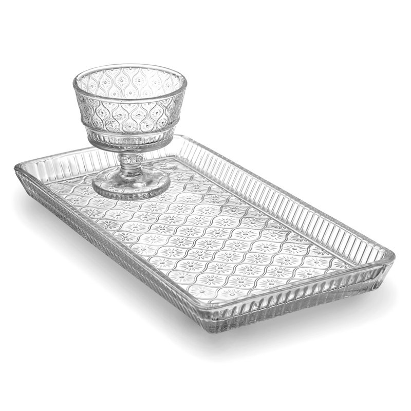 Claro Serving Tray, Clear